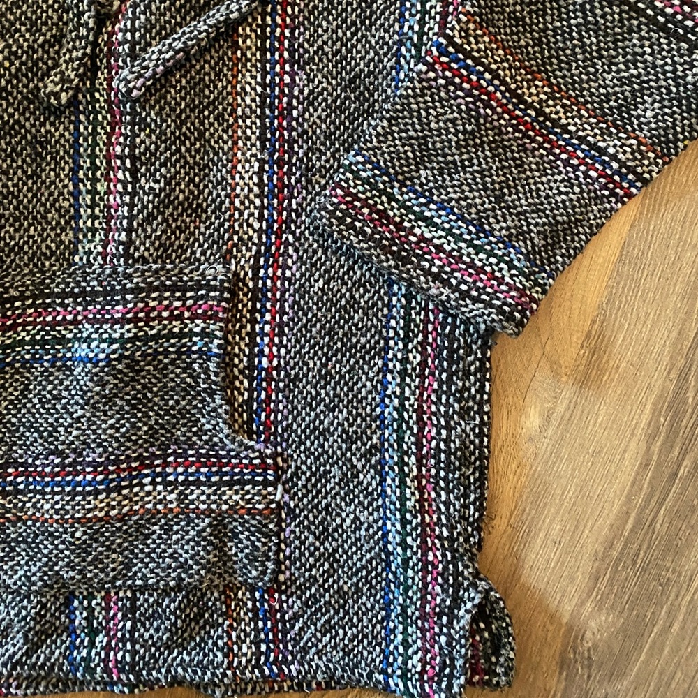 Striped Woven Hoodie